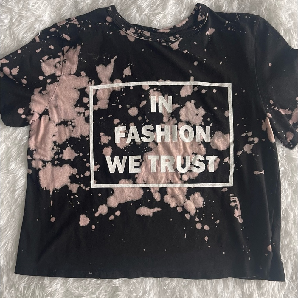 Fashion Nova “Faith in Fashion” Top - Black/Combo | M